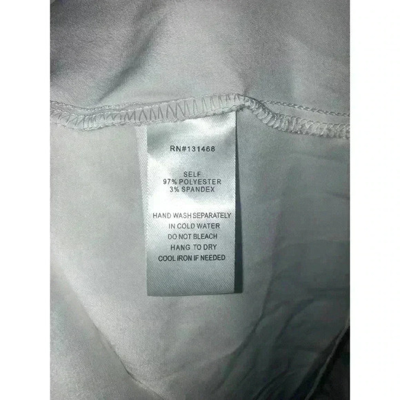 Vici x Fate Satin Wrap Blouse White Size M NO BELT - Picture 8 of 12